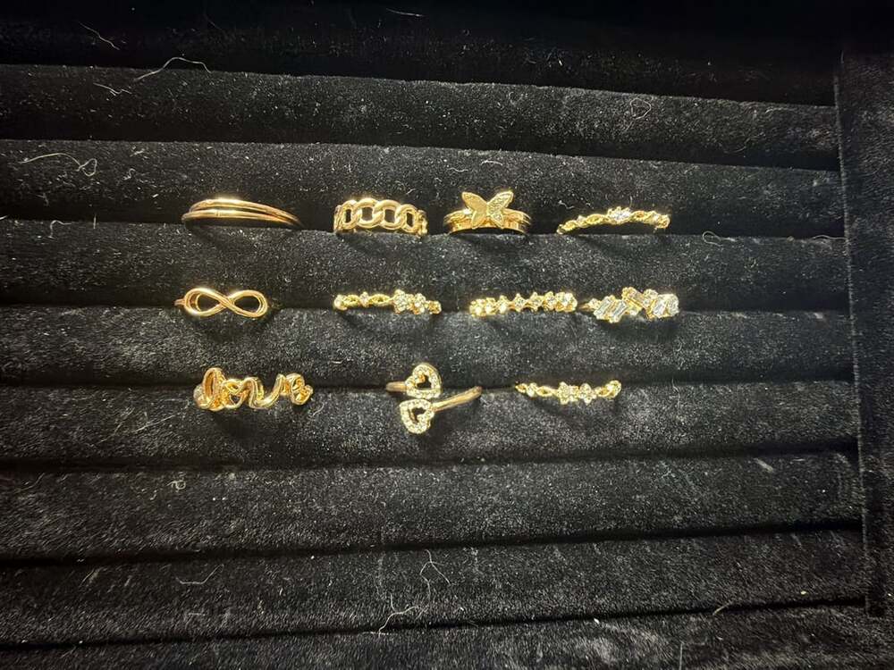 Gold Stacking Ring Set